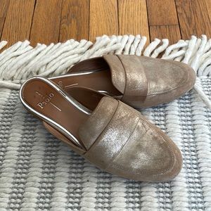 Gold slip on loafers. Size 8M